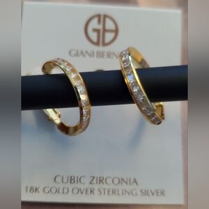 Giani Bernini 18k Gold Over Silver Cubic Zirconia Earrings